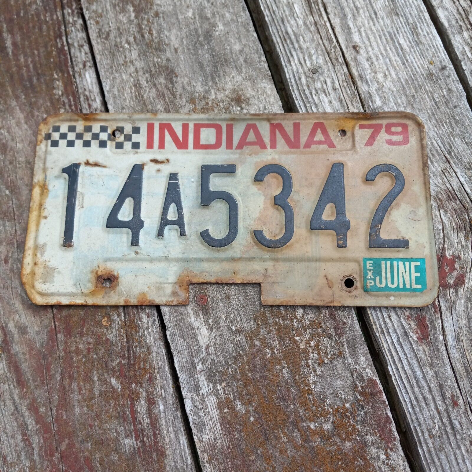 1979 Indiana License Plate - \