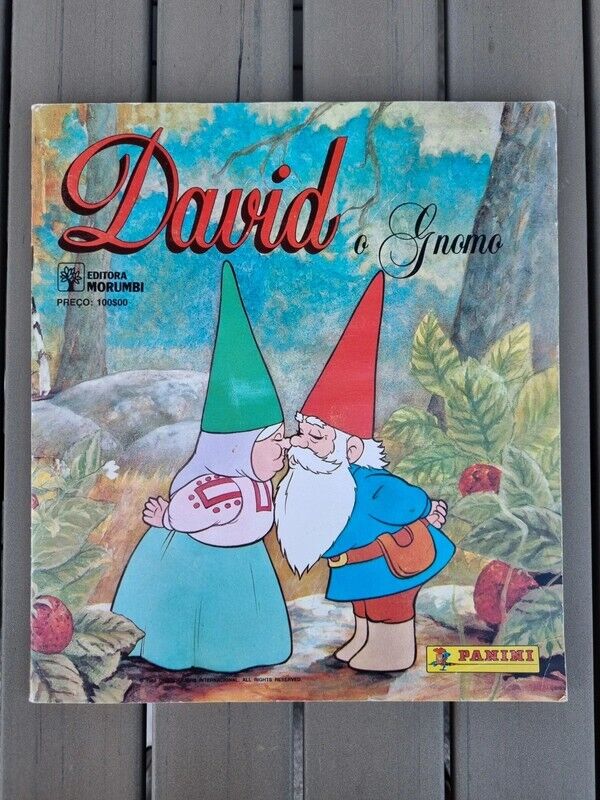 David o Gnomo, The Gnome Sticker album Panini complete