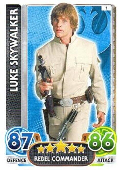 TOPPS STAR WARS FORCE  ATTAX  THE FORCE AWAKENS  BASE CARDS  001 TO 160 CHOOSE