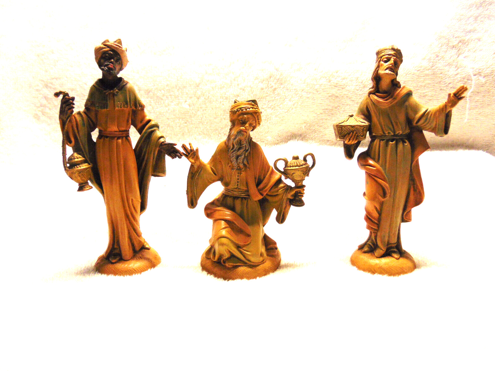 Fontanini Italy Nativity Figures  ~ Wise Men  Lot of 3 Vintage 1983