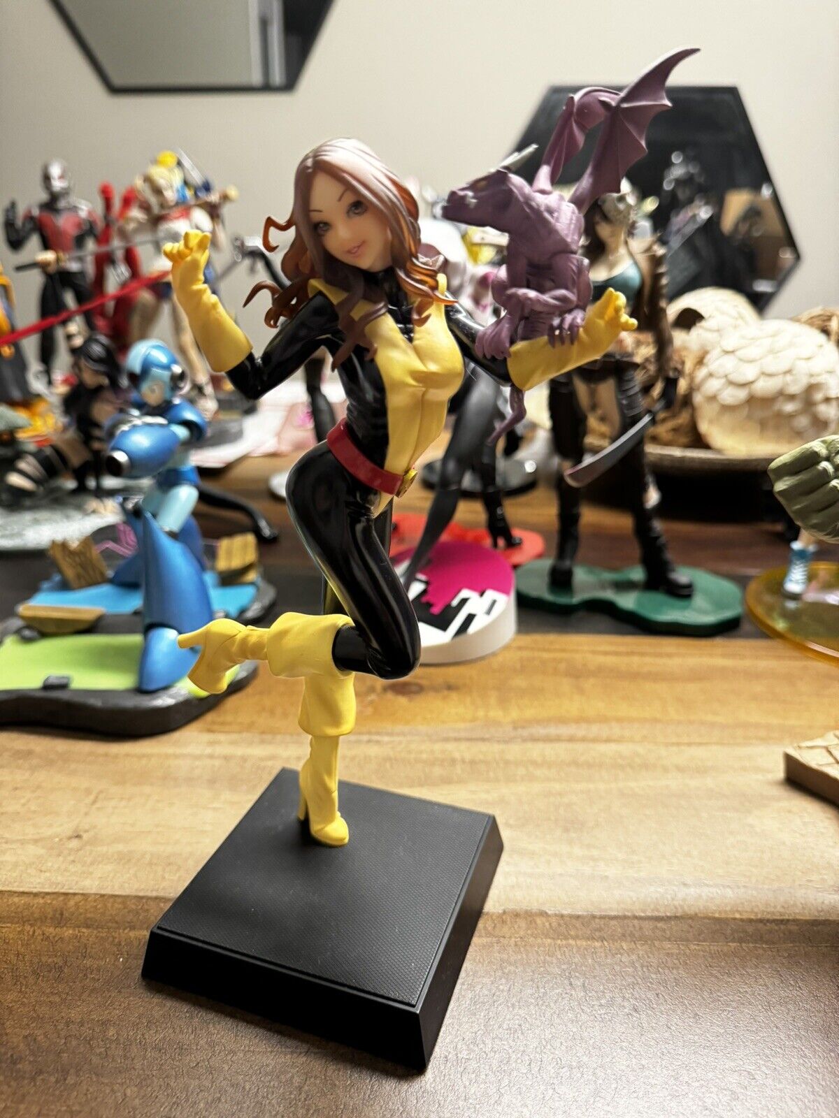 Kotobukiya Bishoujo Kitty Pryde Lockheed Statue Marvel Comics X-Men Open No Box