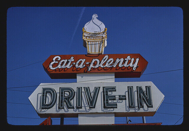 Photo:Eat-A-Plenty Drive-In ice cream sign,Rt. 25,Augusta,Georgia