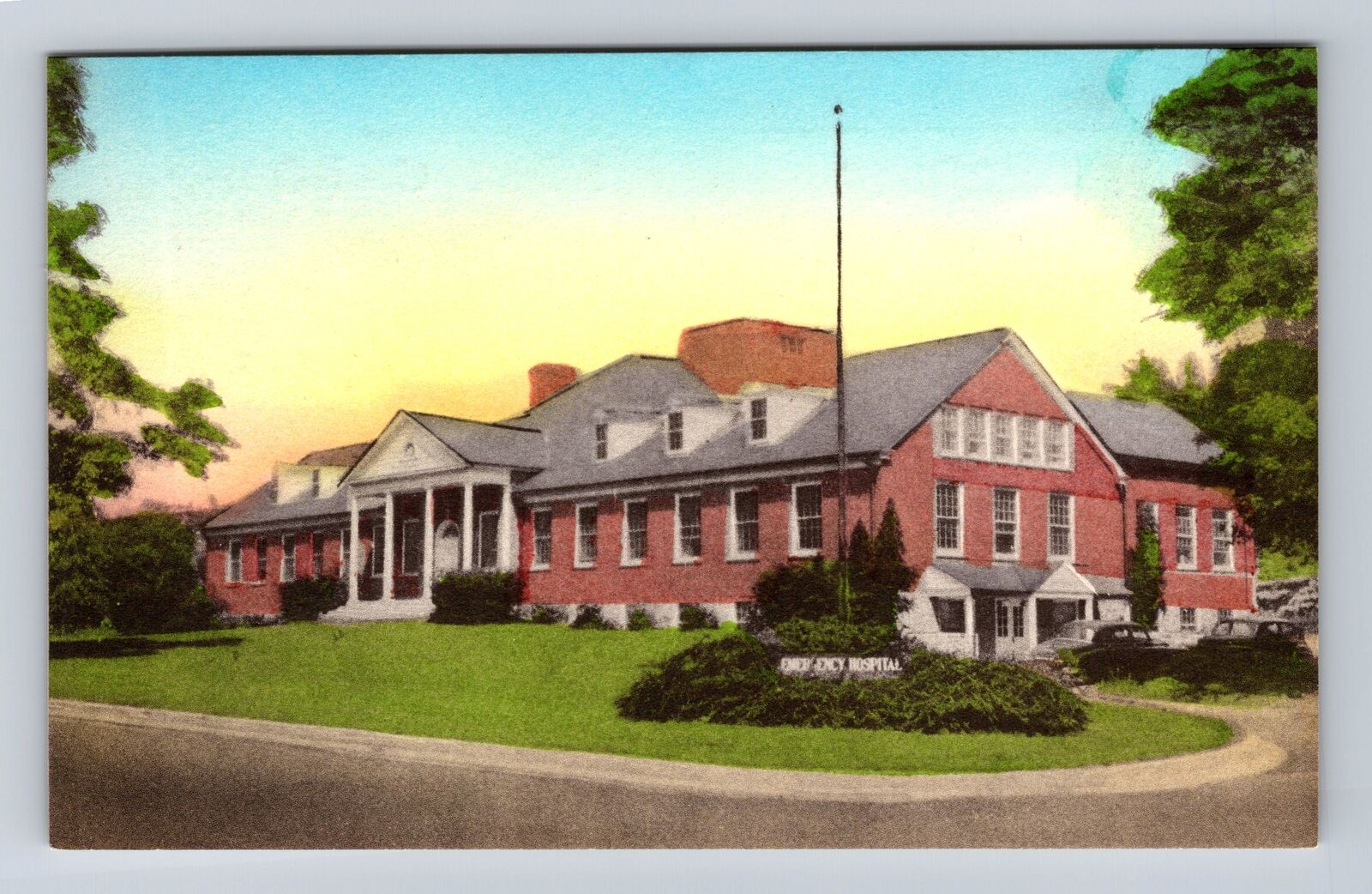 Doylestown PA-Pennsylvania, Doylestown Emergency Hospital, Vintage Postcard