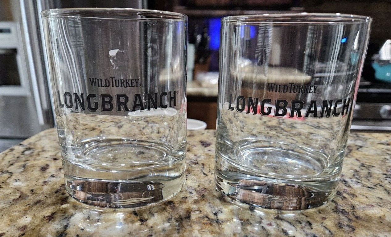 Wild Turkey Longbranch Whiskey Lowball Glasses | Set of 2