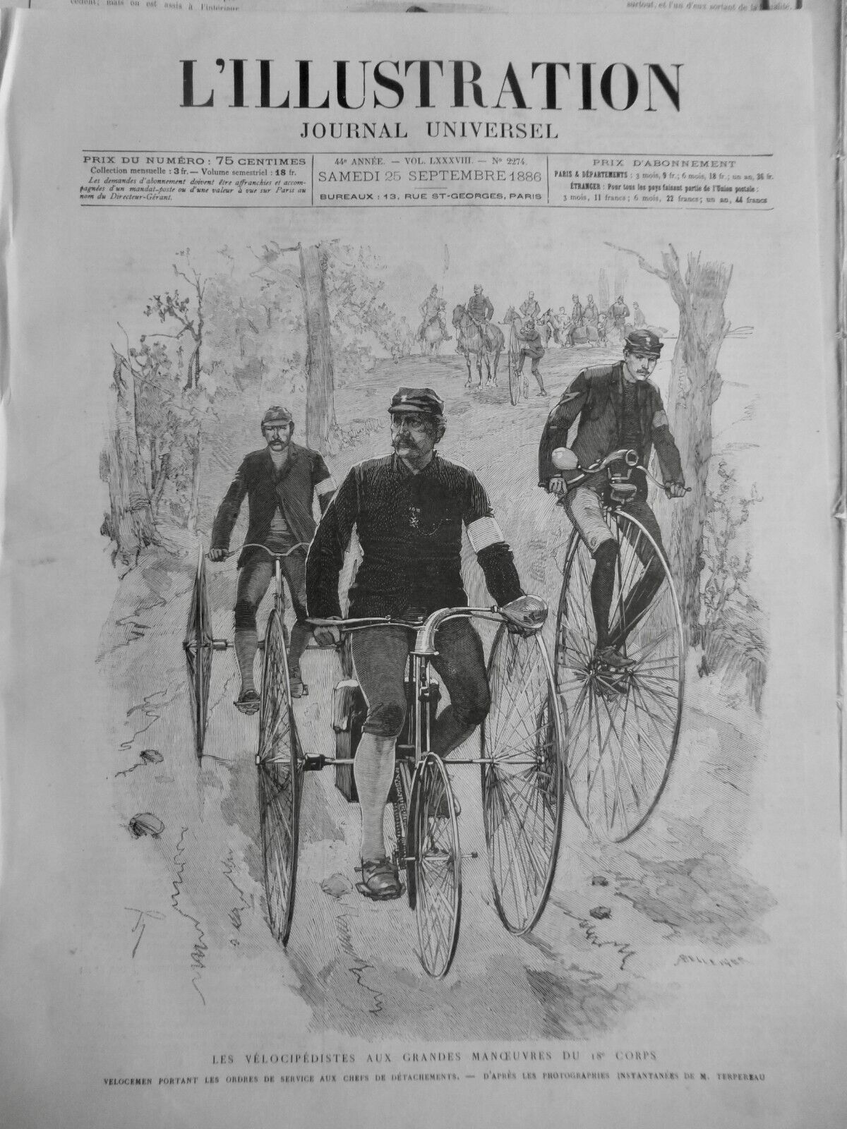 1869 1886 Velocipede Steam Pad American Bike Cyclist 8 Newspapers Antique
