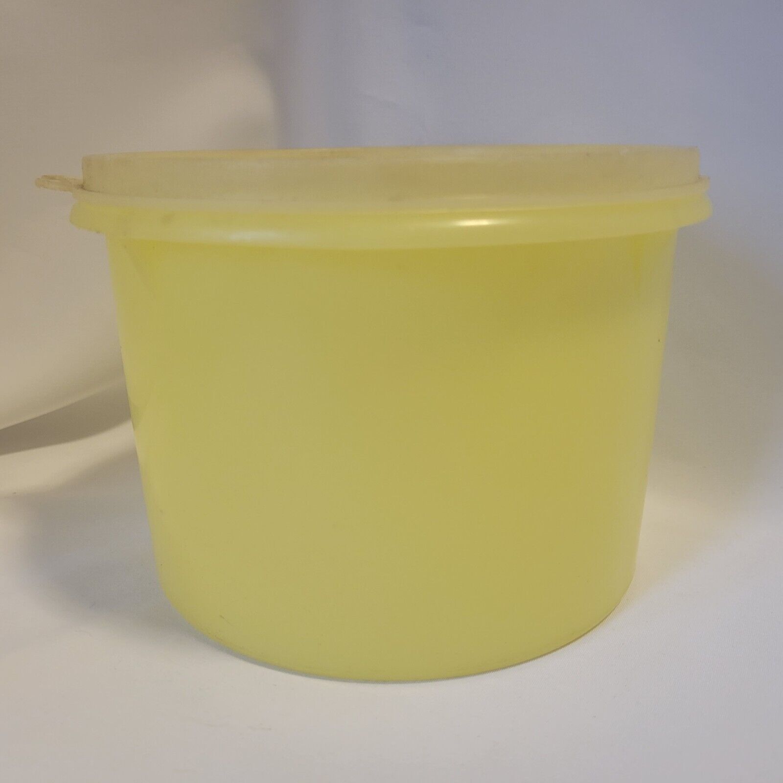 Vintage Yellow 263-13 Tupperware with Clear 236-3 Older See Description Details