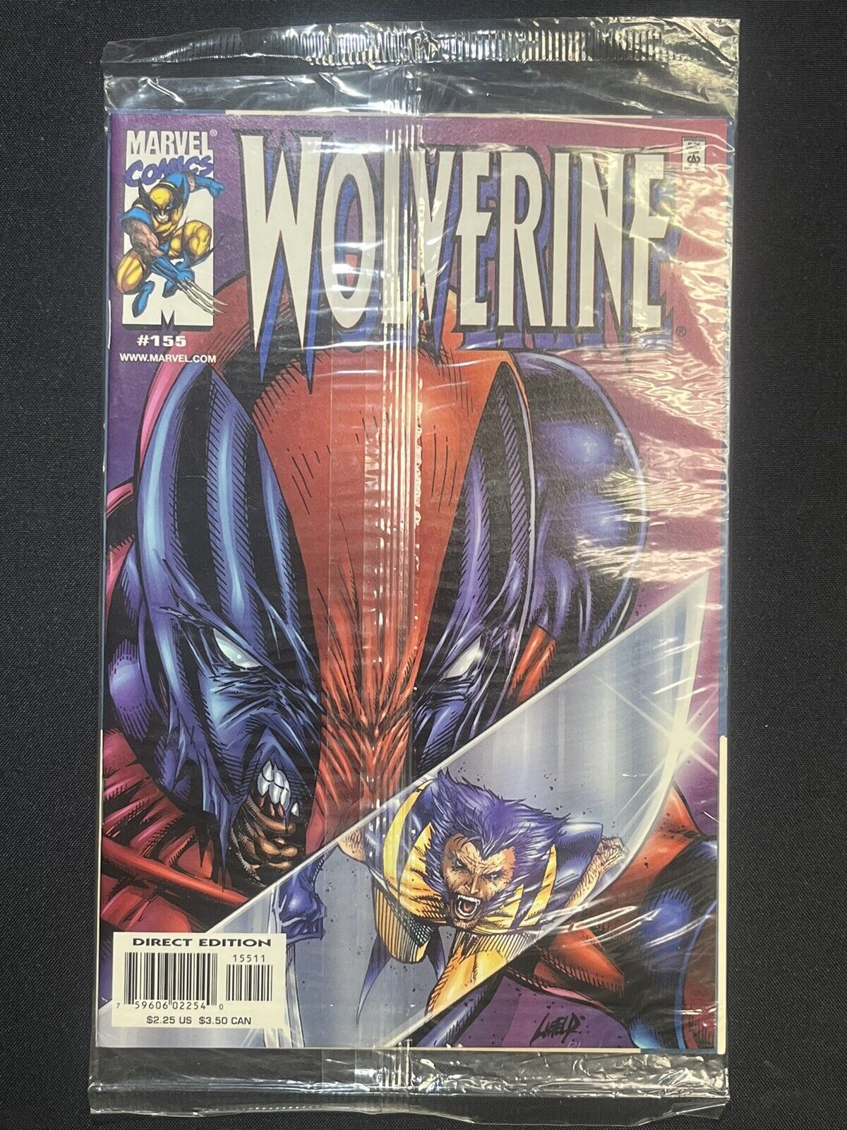 Wolverine #155 Rare “Marvel Direct Marketing Package” NM+ Deadpool Homage Cover