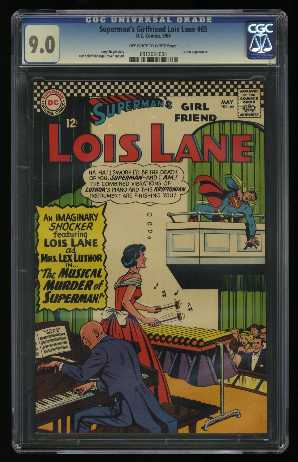 Superman's Girl Friend, Lois Lane #65 CGC VF/NM 9.0 Off White to White