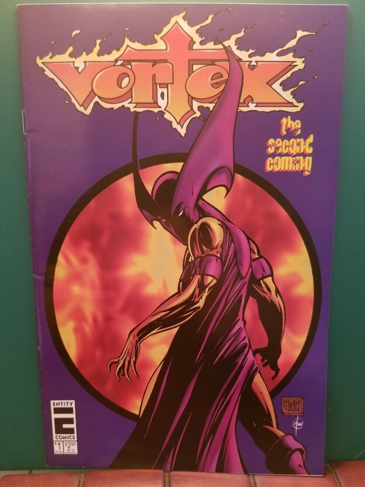 1996 Vortex #1 Entity Comics High Grade Bagged & Boarded