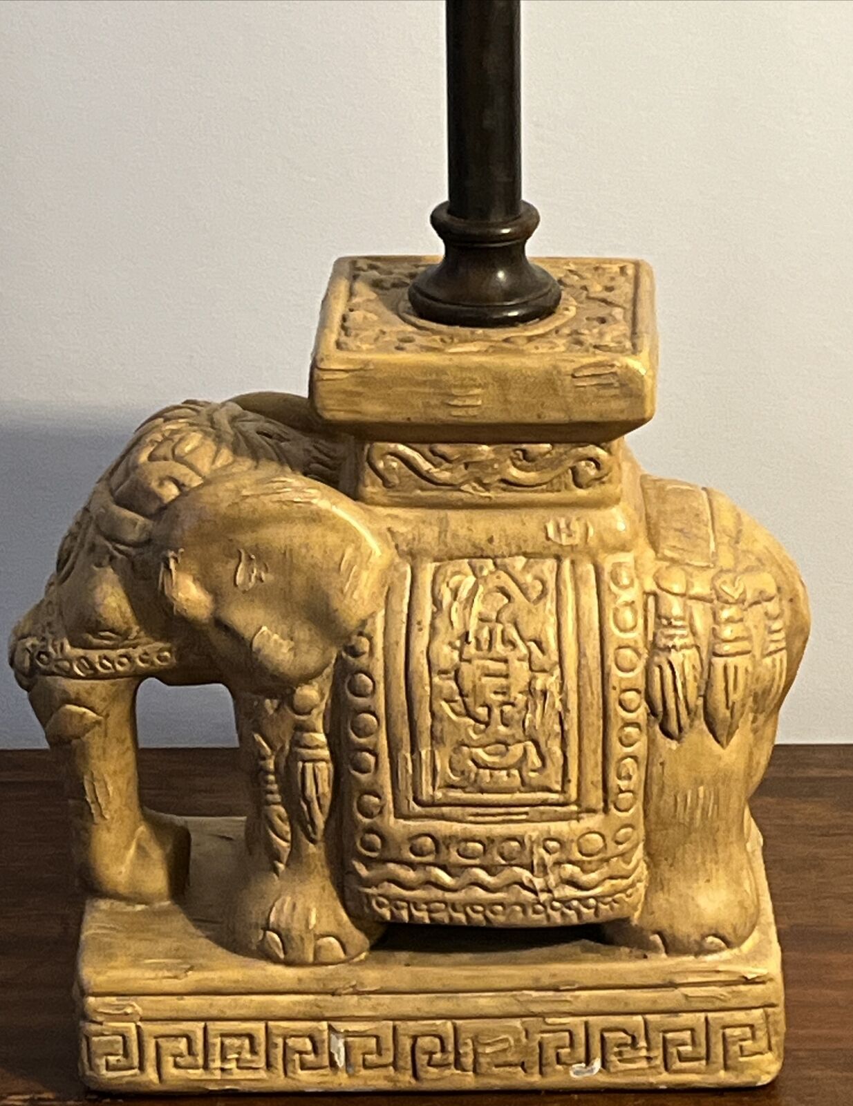 Maitland Smith Elephant Table Lamp Vintage No Shade
