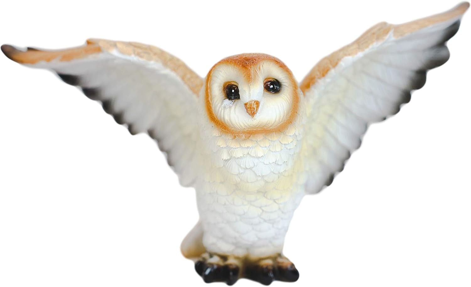 Ebros Realistic Nature Wildlife Common Barn Owl Spreading Its Wings Statue 8\