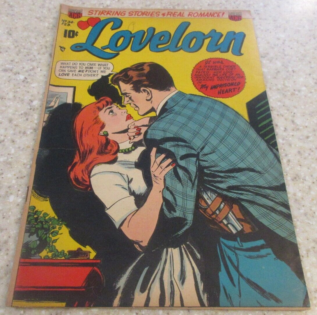 Lovelorn 34,  (VF- 7.5) 1953 ACG Comics  Early Love Comic