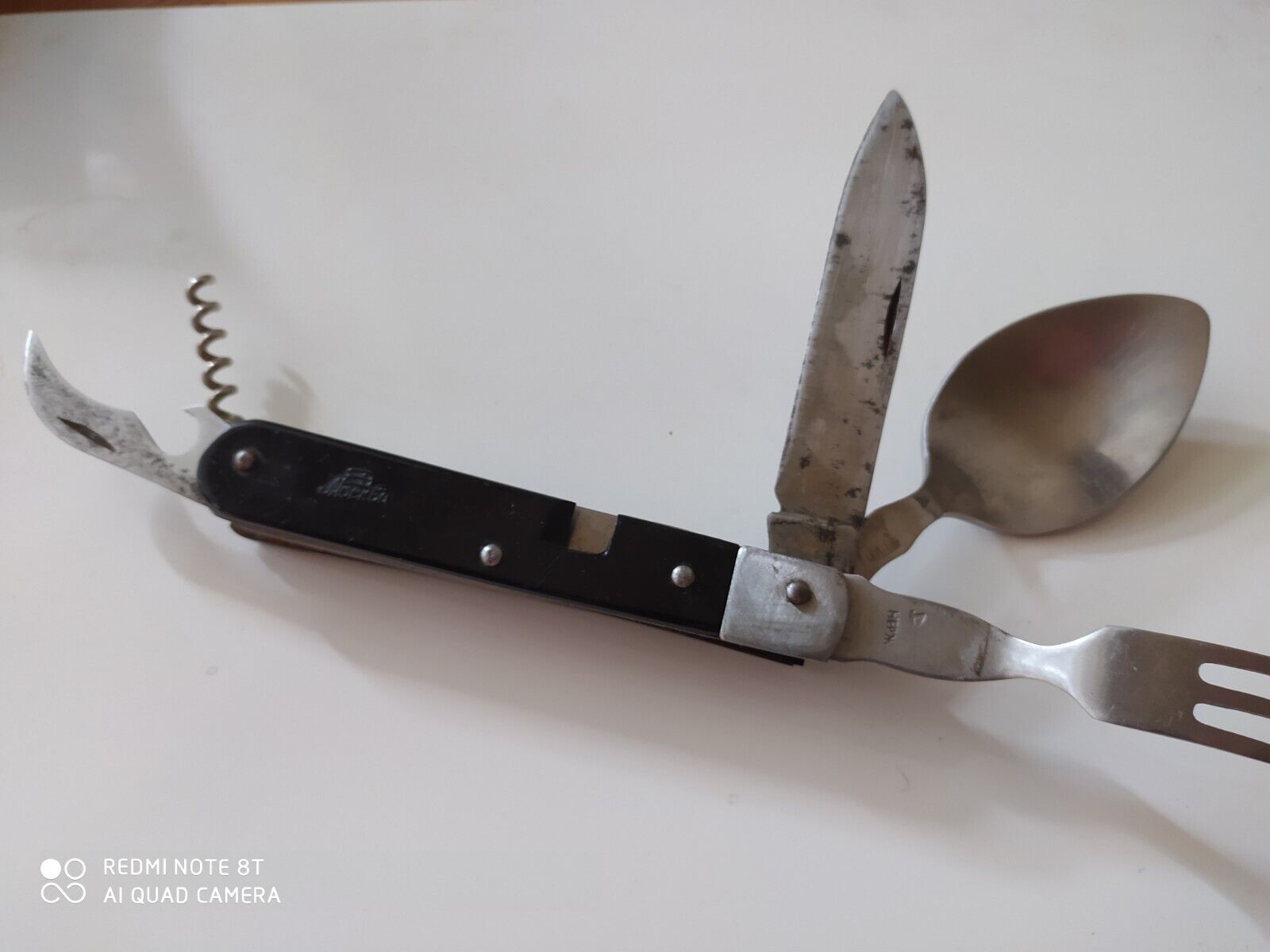 Vintage Rare Folding Pocket Knife multitool USSR Moskva Original