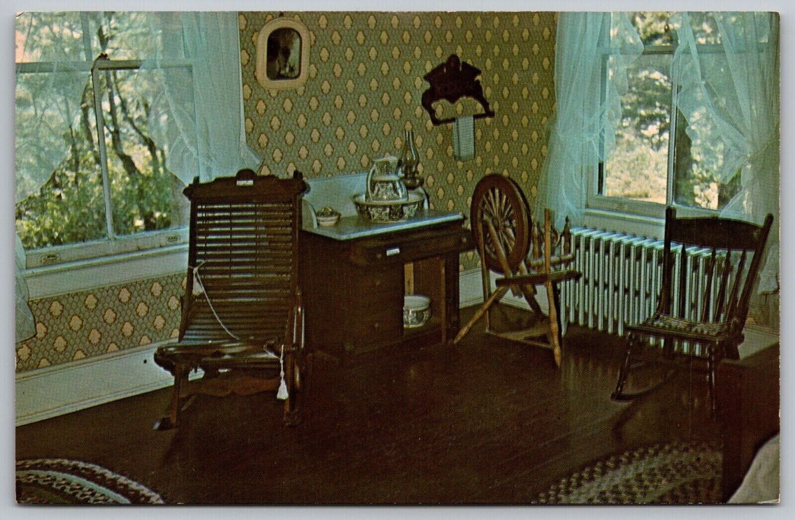 Front Bedroom Fort Columbia State Park Chinook Washington House Museum Postcard