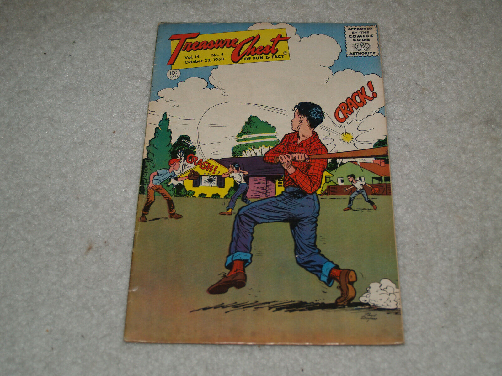 Treasure Chest issue# Vol 14 No 4 ( October 1958 ) low/mid grade