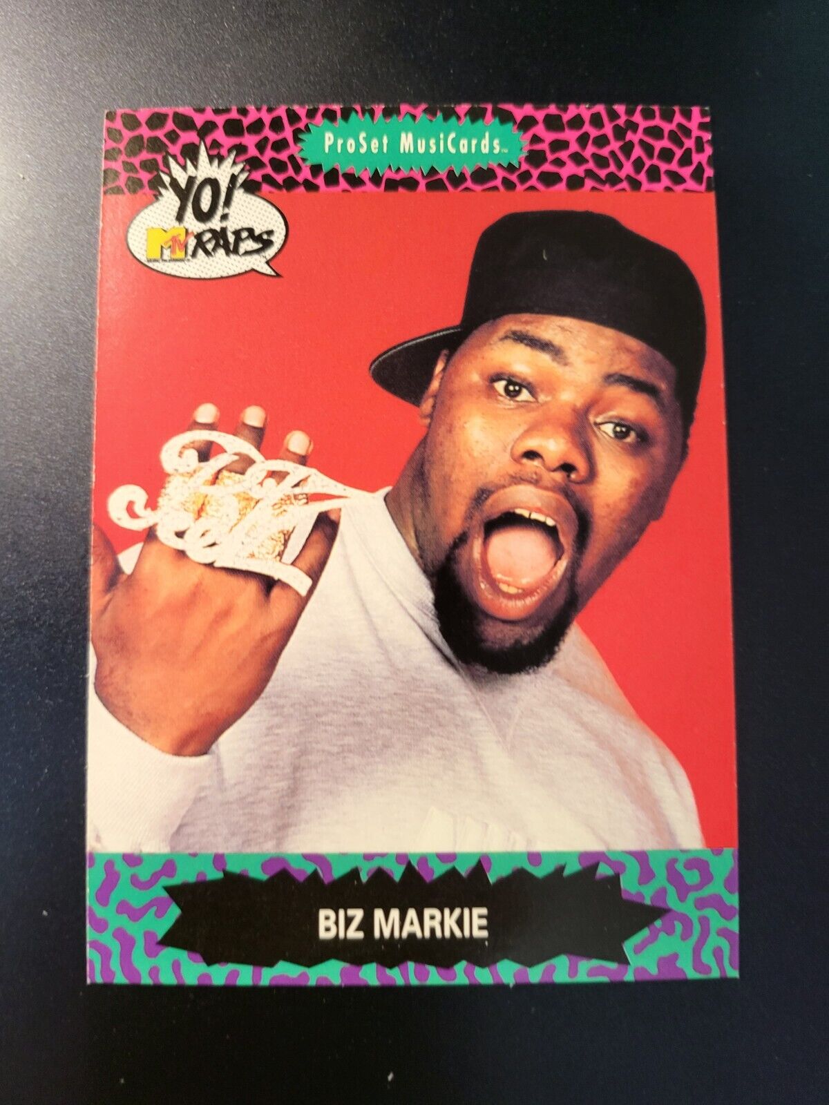 1991 ProSet MusiCards YO MTV Raps Biz Markie RC card #9