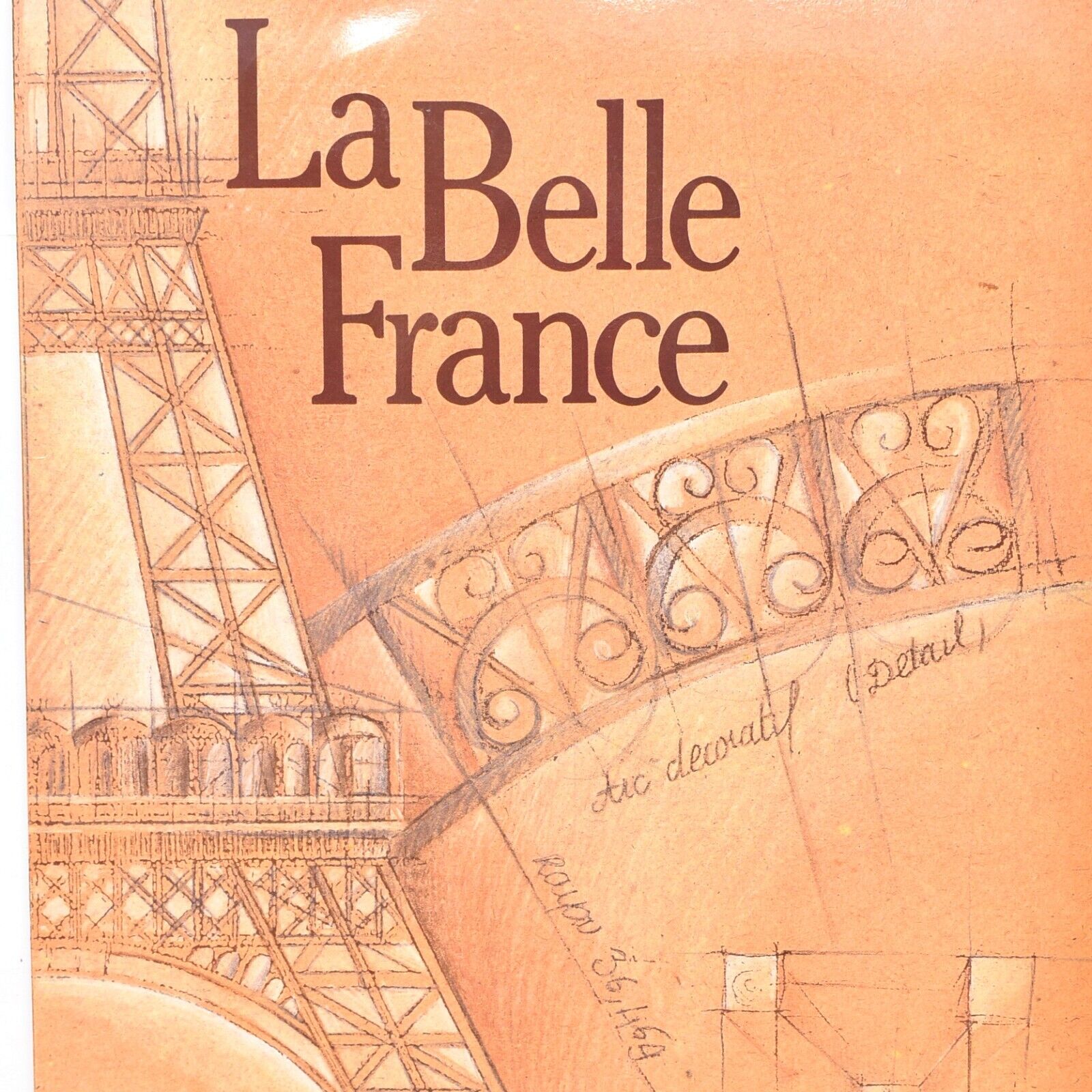 1980s La Belle France Restaurant Menu Eiffel Tower Champ de Mars Anatole Paris