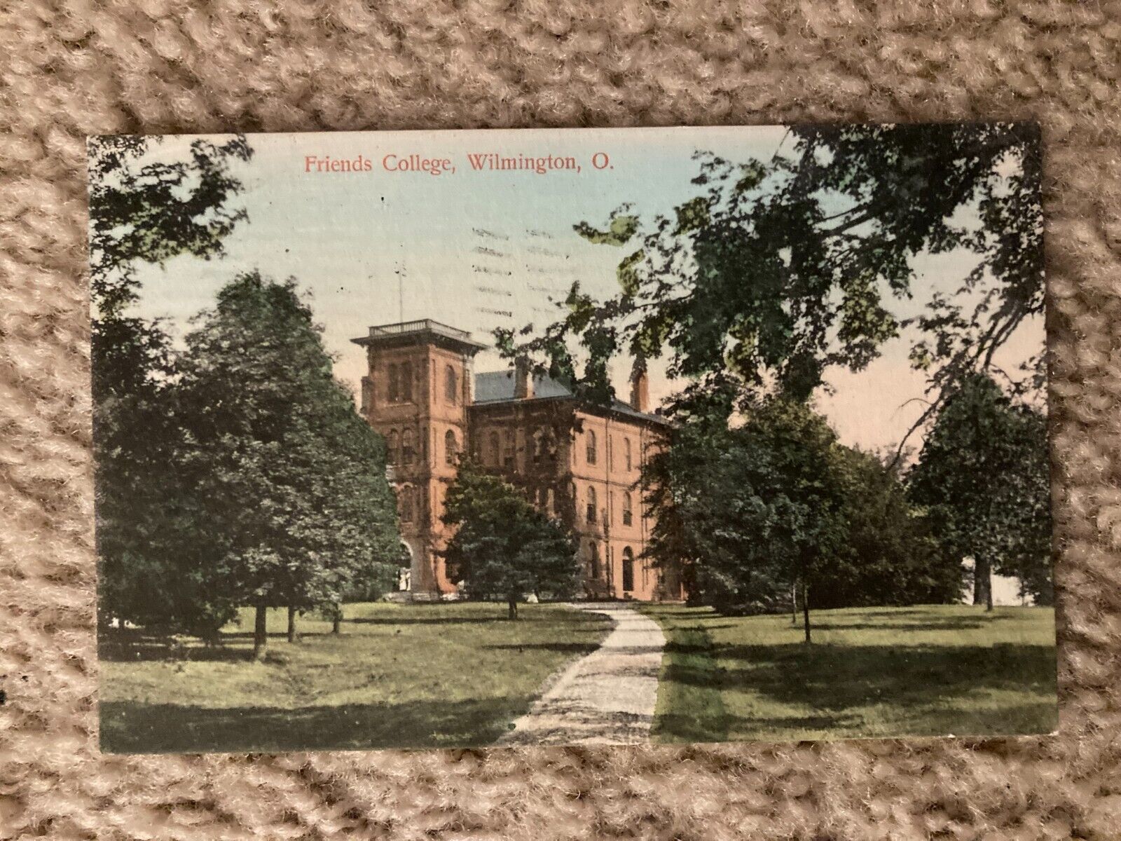 1909 Friends College Wilmington School Photo Postcard