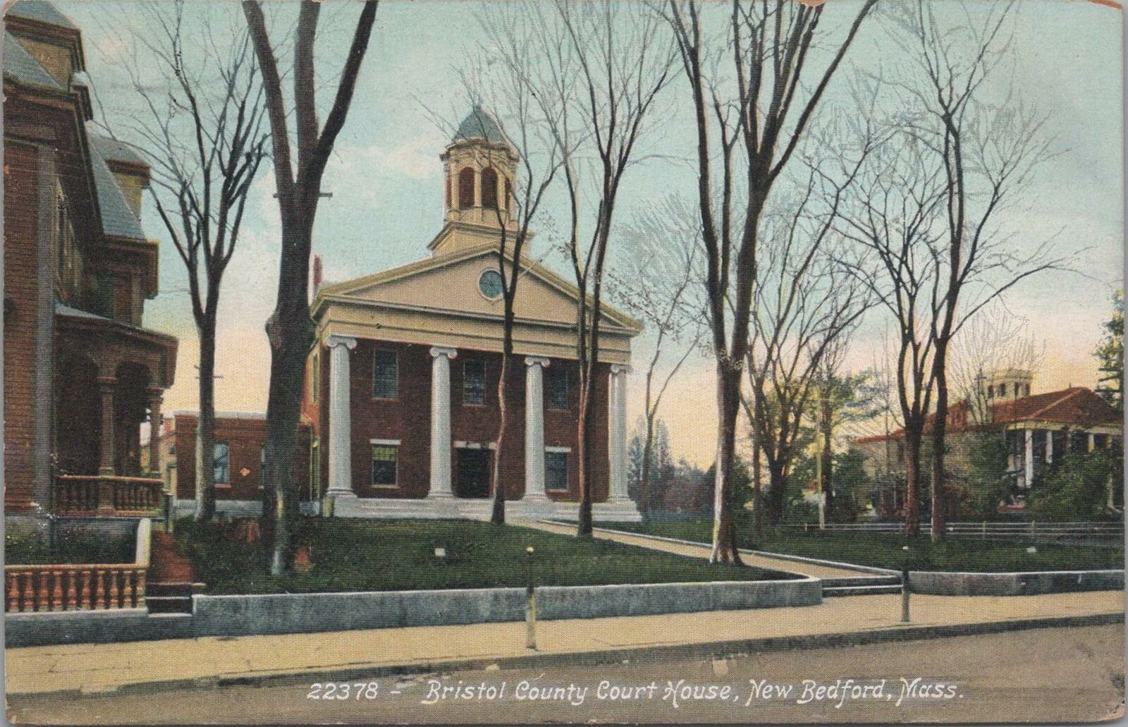 Postcard Bristol County Court House New Bedford MA 