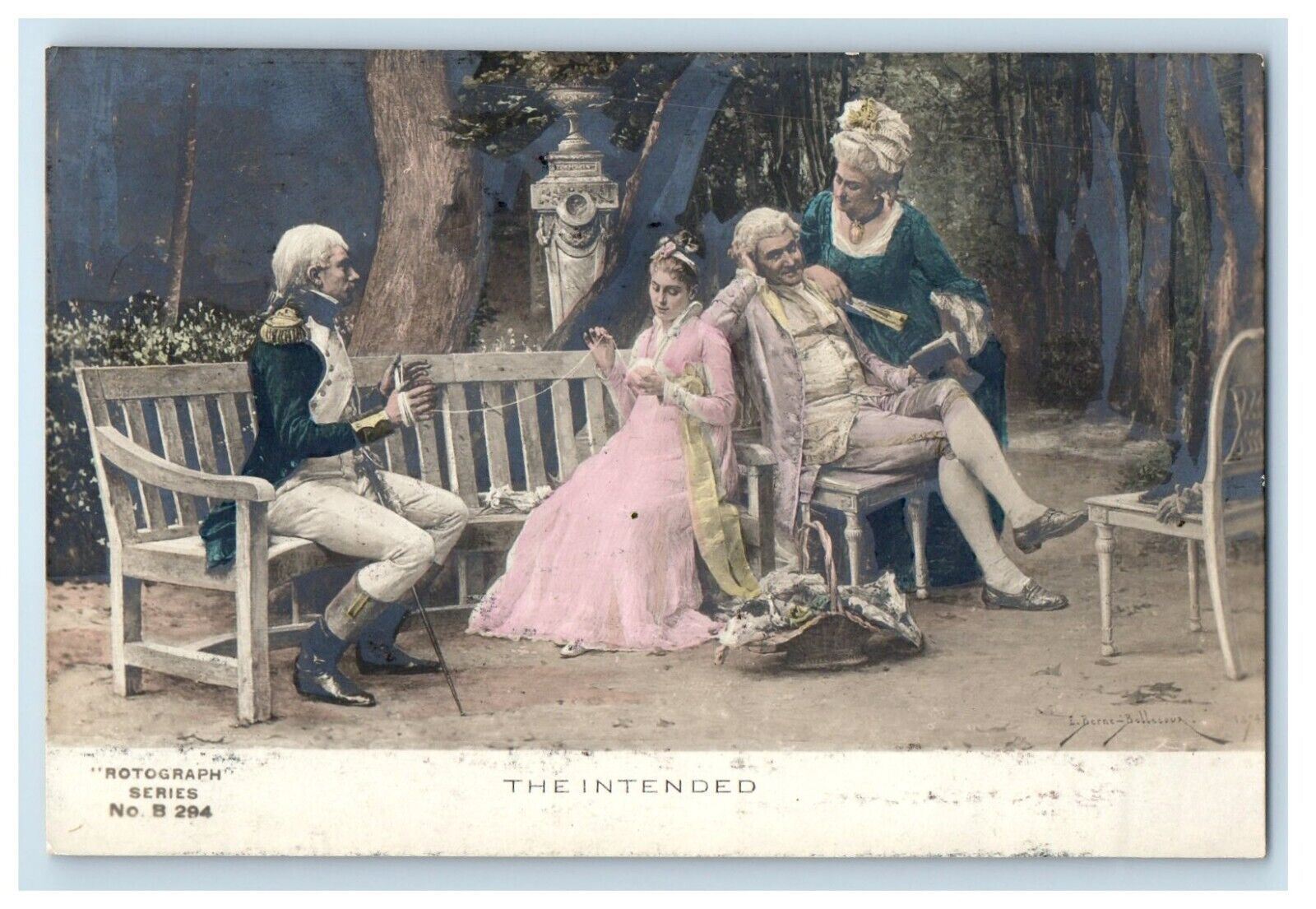 c1905 The Intended Royalty RPPC Photo Rotograph Unposted Antique Postcard