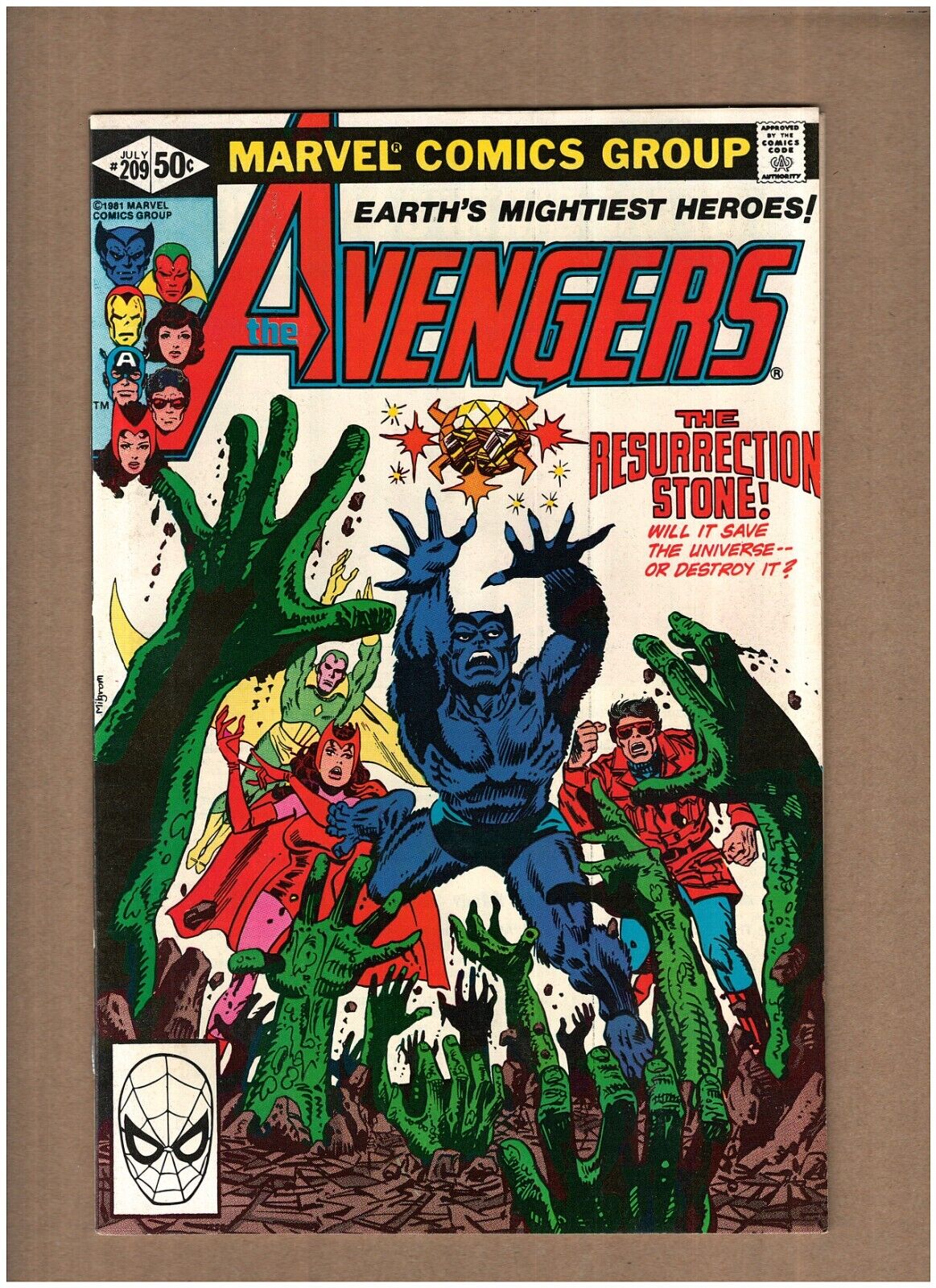 Avengers #209 Marvel Comics 1981 Iron Man Vision Captain America NM- 9.2