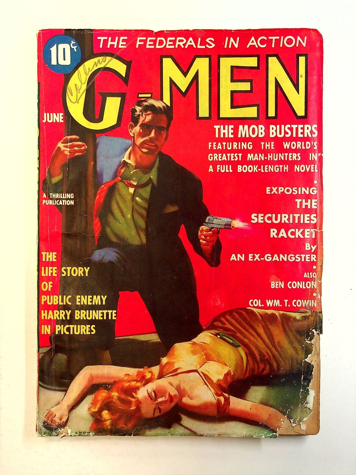 G-Men Detective Pulp Jun 1937 Vol. 7 #3 FR