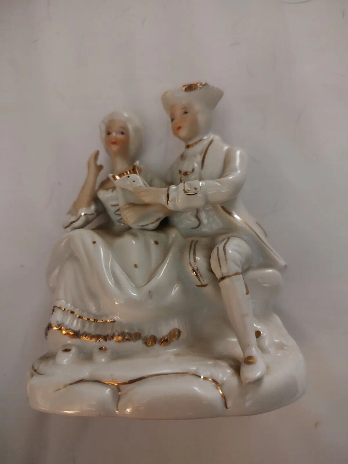 Antique A J. Uffrecht & Co Figurine Courting Couple Germany Crown N Capodimonte 
