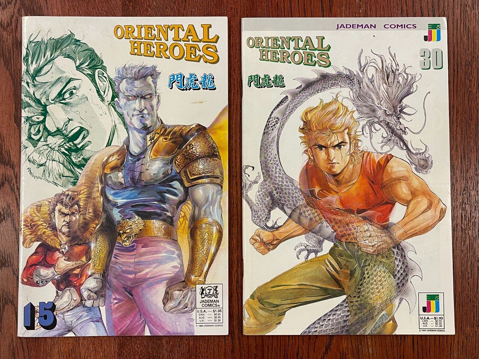 Oriental Heroes LOT (2) # 15 & 30 -  Jademan Comics Book