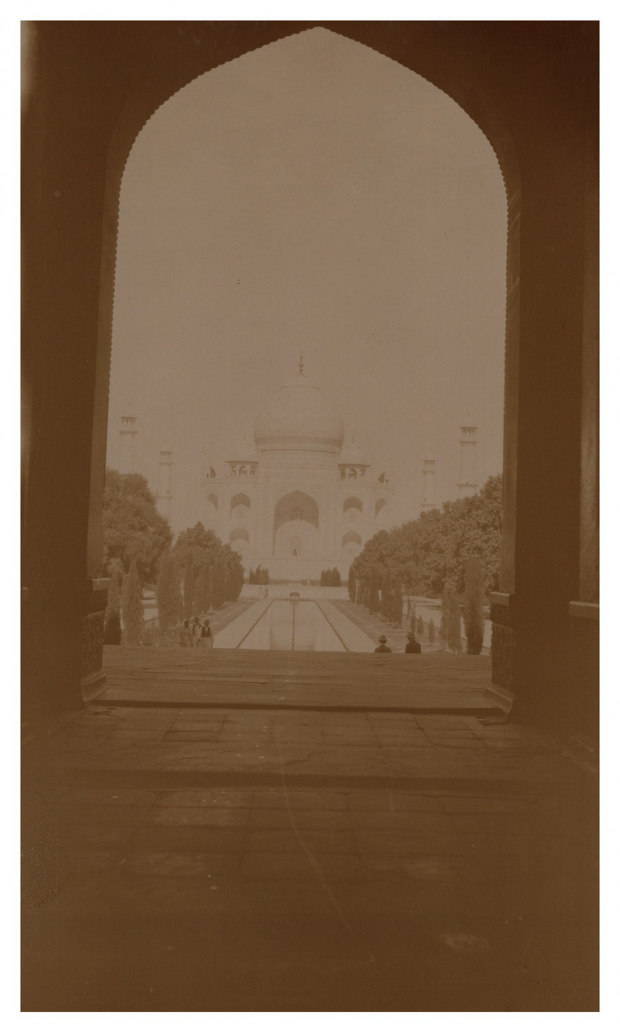 India, Agra, The Taj Vintage Print, Vintage Print Citrate Print 9x