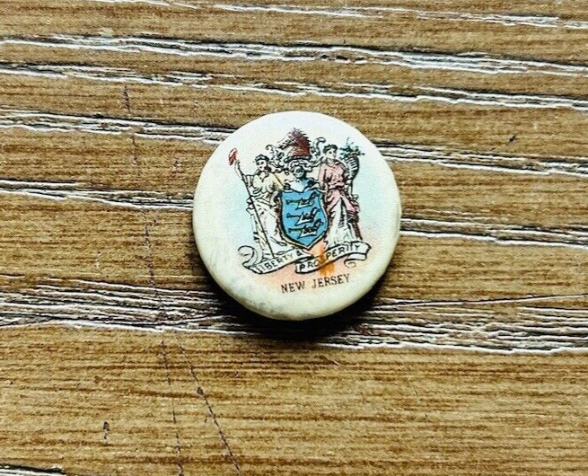 Antique 1890s Whitehead Hoag Pinback Pin Badge Button New Jersey