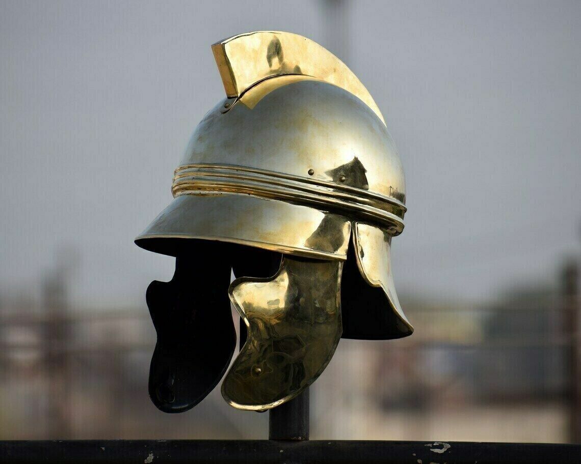 Thracian Roman Helmet / Historical Medieval Helmet in Brass /Hellenistic Helmet