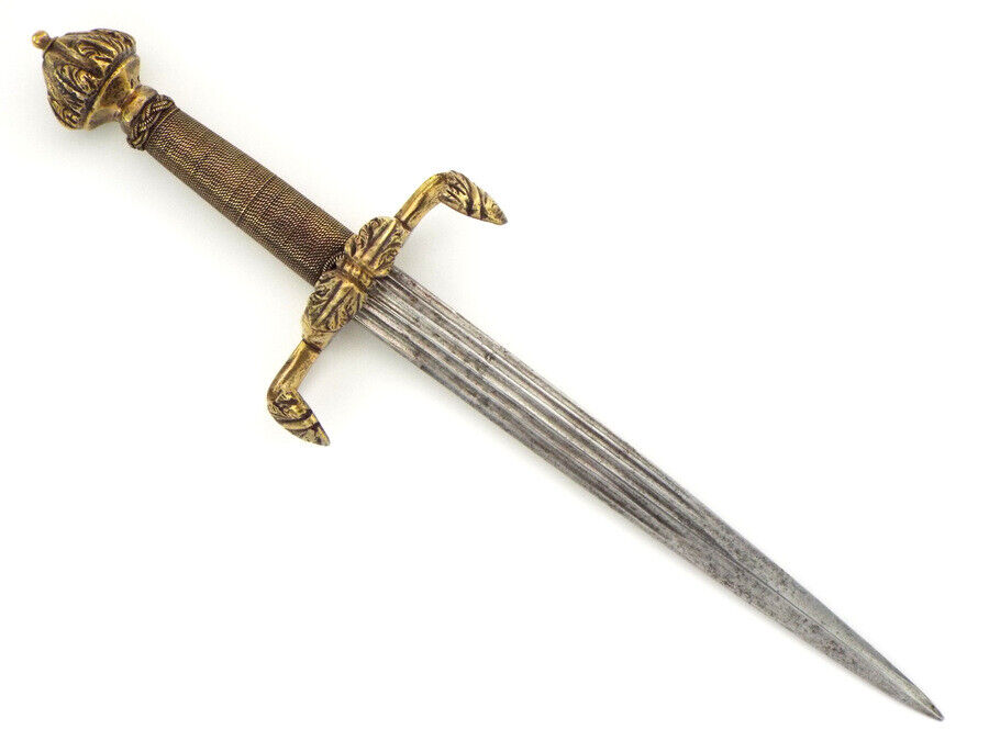 Antique Very Good German Saxon Knight\'s Left Hand Dagger