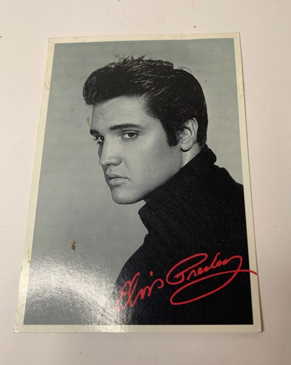 Elvis Presley Postcard Head Shot Memphis Tennessee, TN Black and White