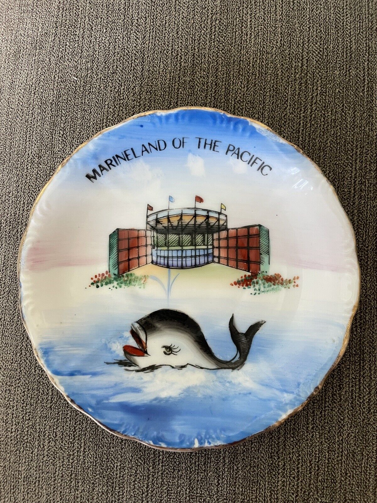 Vintage Marineland of the Pacific Souvenir Plate 5 3/4 inches