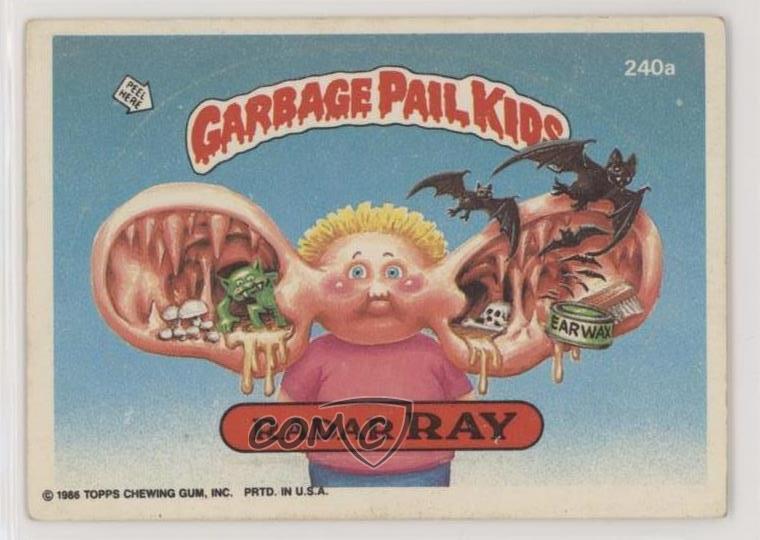 1986 Topps Garbage Pail Kids Series 6 Radar Ray #240a 0l2