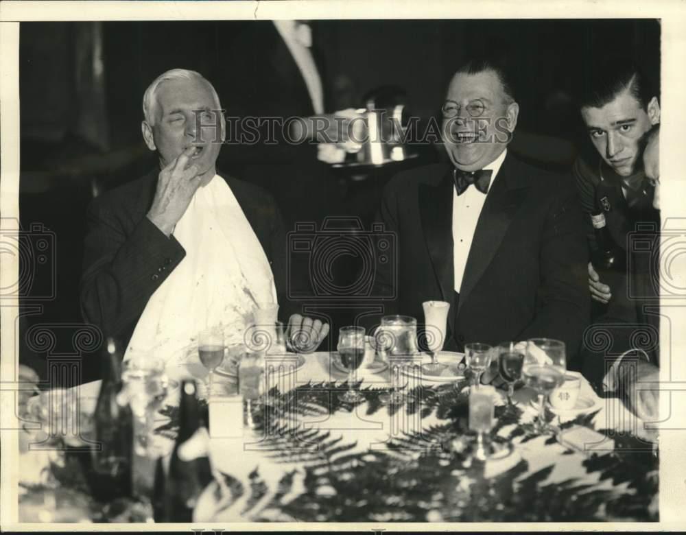 1931 Press Photo Senators Thomas Gore & W.R. Austin at Hotel Windsor in Canada