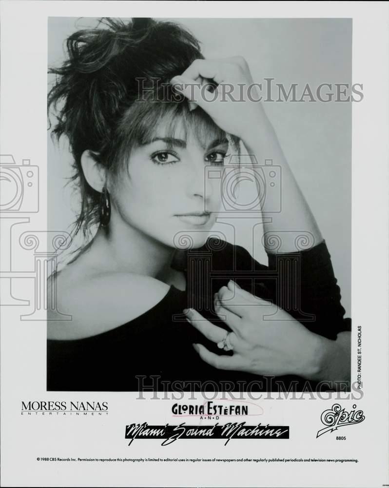 1988 Press Photo Gloria Estefan, singer - lra10708
