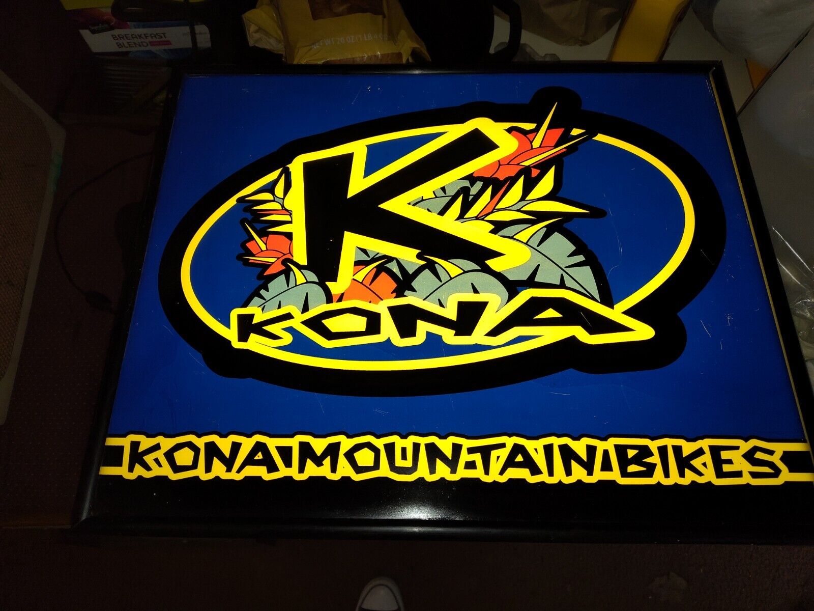 Kona Mountain Bike Light Up Sign