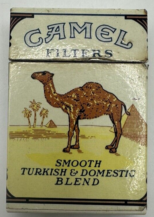 Vintage Camel Filters Cigarette Pack Lighter Push Button