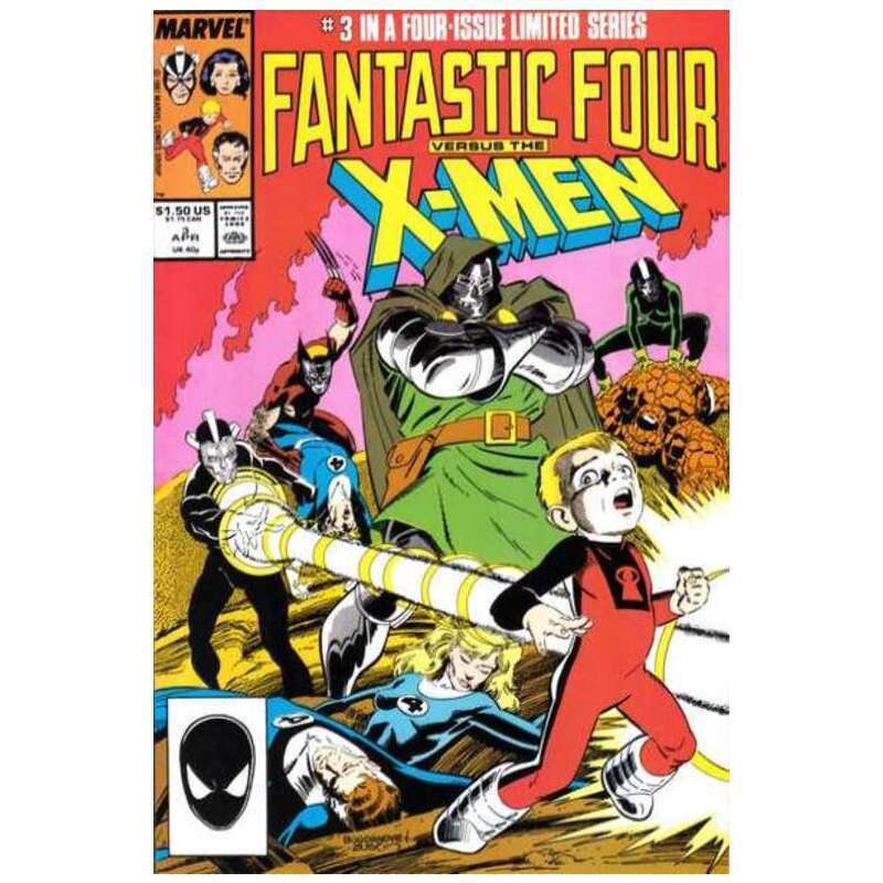 Fantastic Four vs. the X-Men #3 in Near Mint condition. Marvel comics [e{