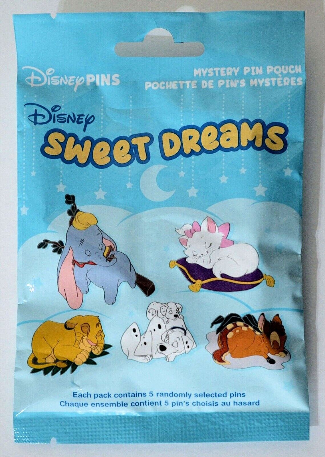 Disney Sweet Dreams Sleeping Nap Mystery Bag 5 Pin Pack - New Sealed