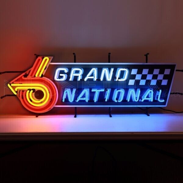 BUICK GRAND NATIONAL NEON SIGN WITH BACKING – 5BCKGN