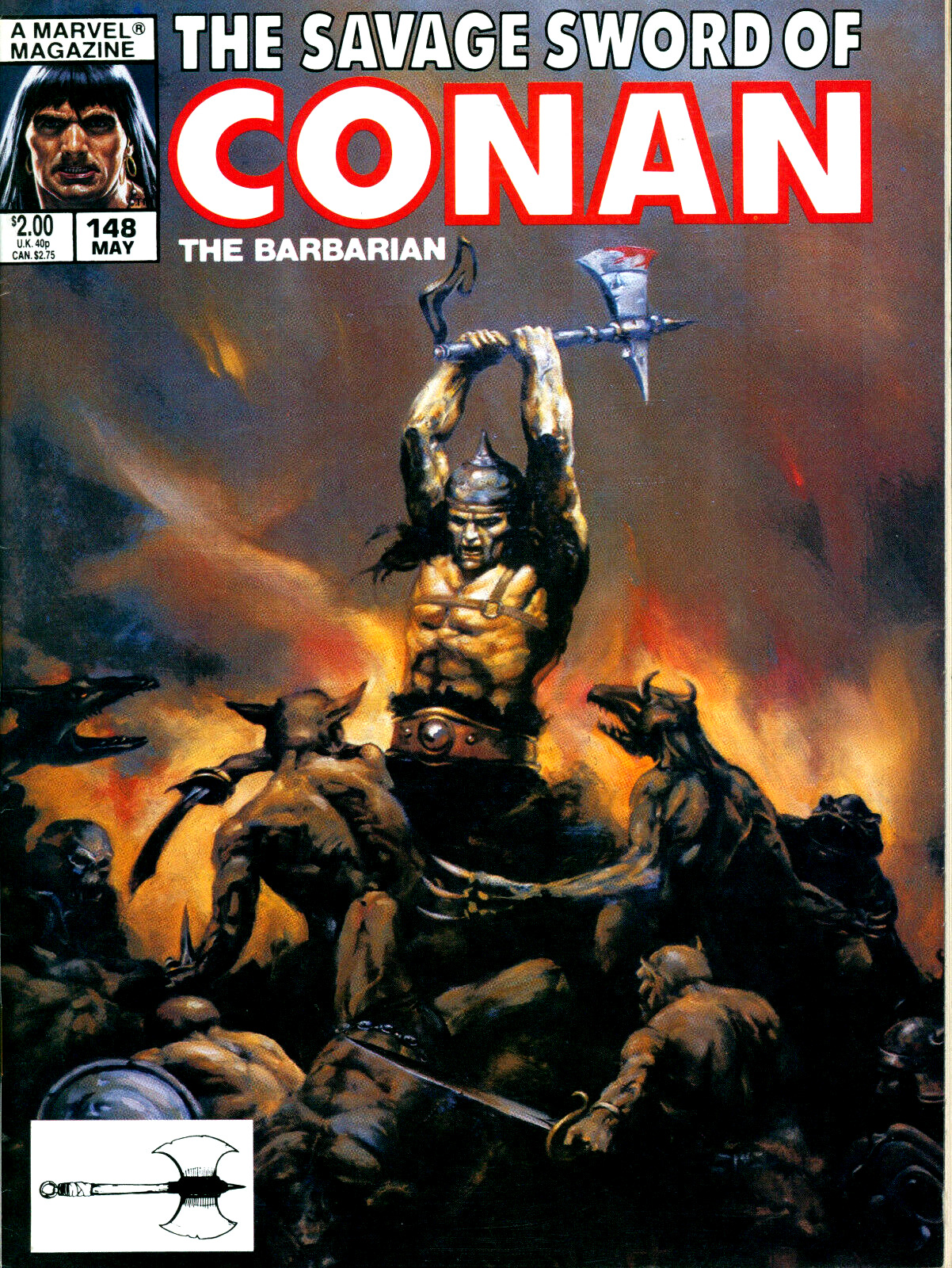 Savage Sword of Conan #148 Marvel Comics 1988 FN