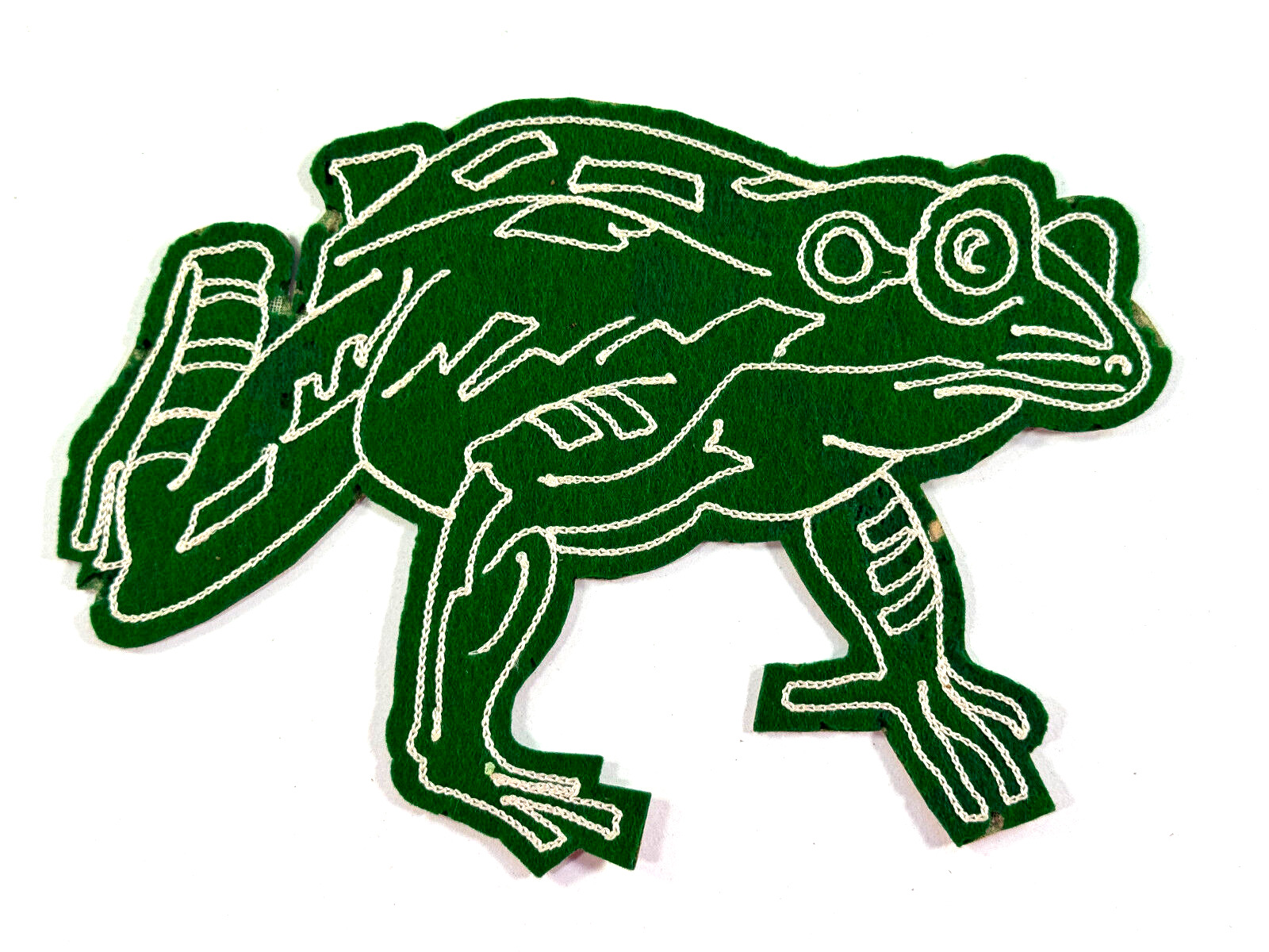 RARE 1950's Pratt Kansas KS High School Greenbacks Frog Patch