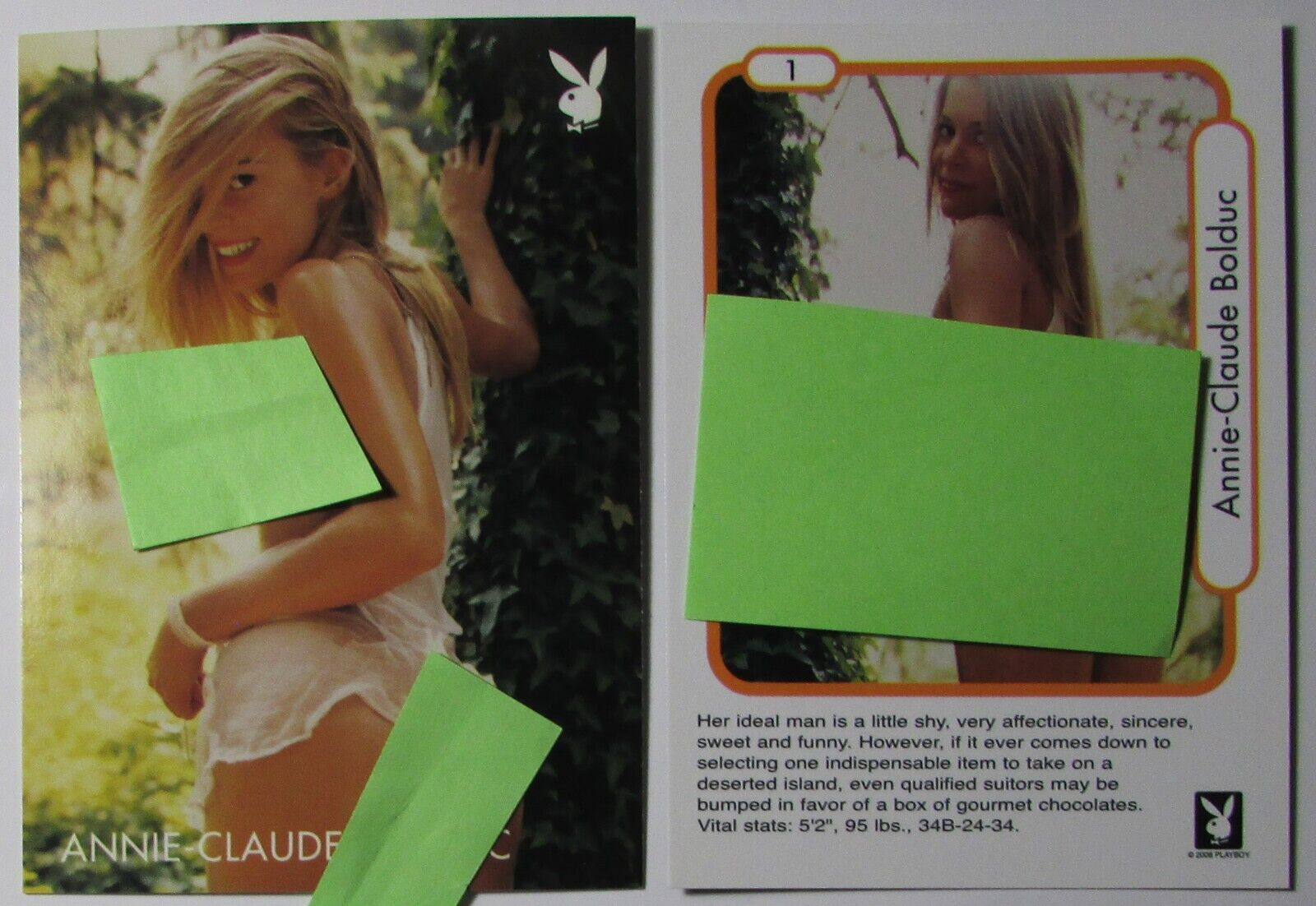 Playboy's Natural Beauties adult trading cards sold singly you pick