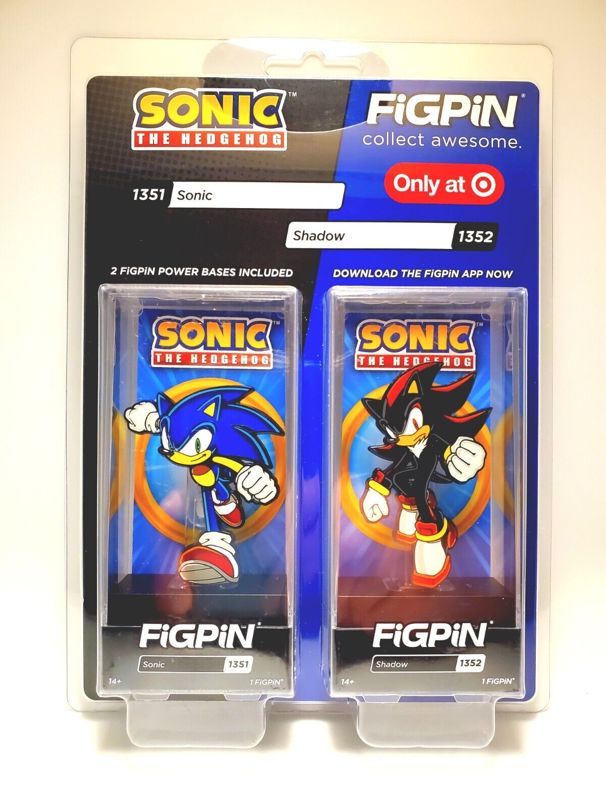 FiGPiN Sonic The Hedgehog #1351 & Shadow #1352 - 2-Pack Target Exclusive