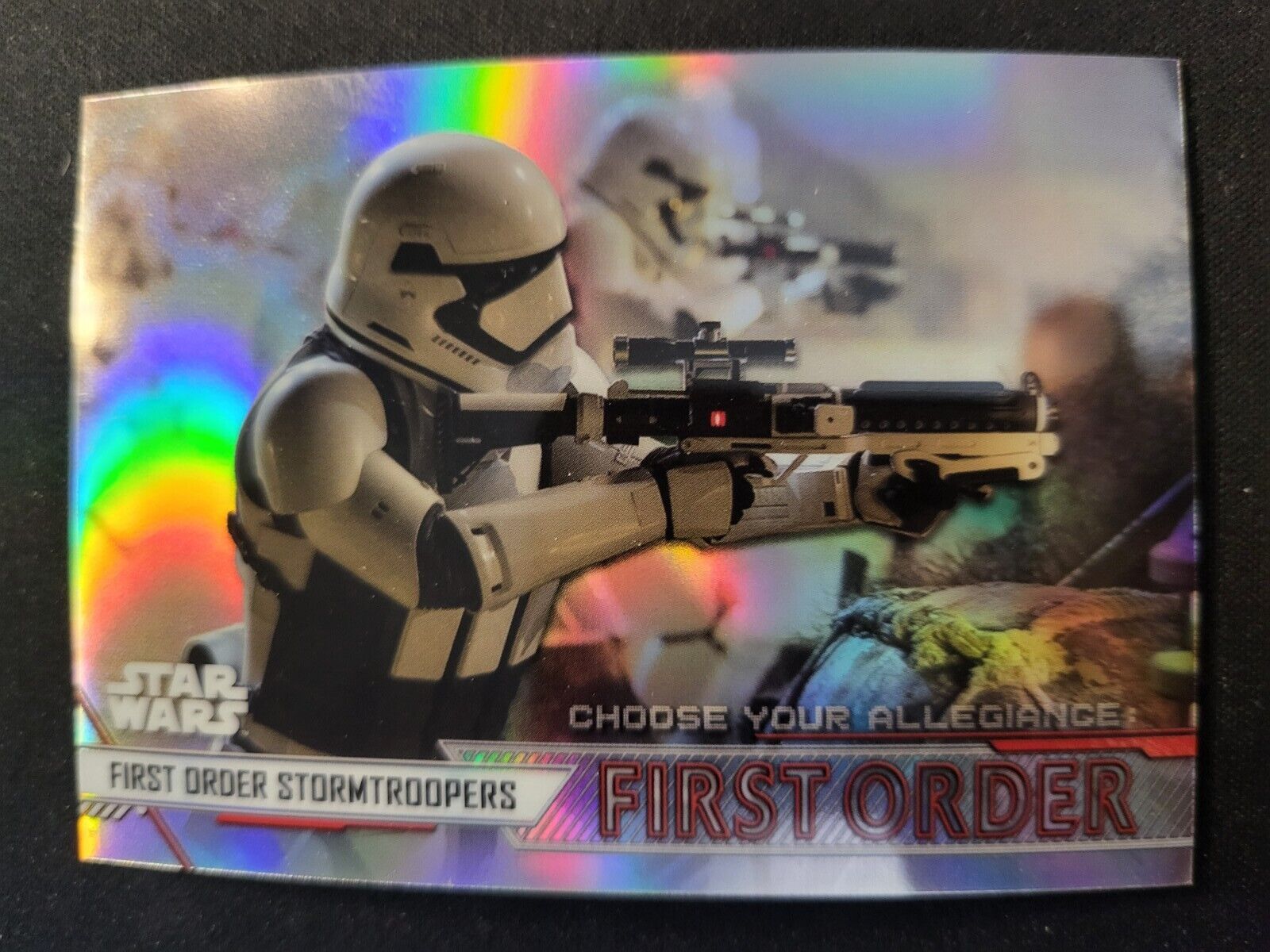 2020 Topps Chrome Star Wars Perspectives First Order Stormtrooper Card REFRACTOR