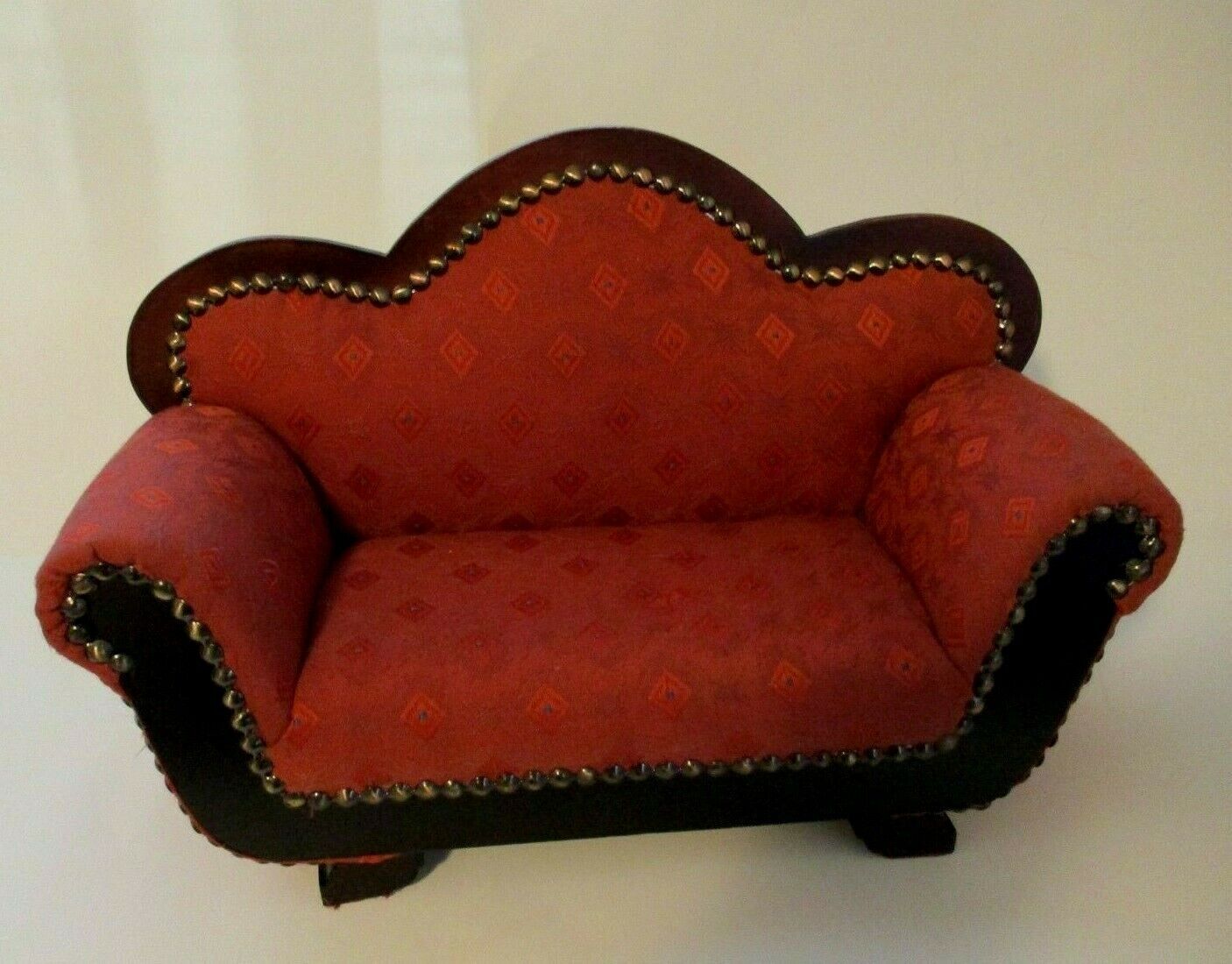 Vintage Dayton Hudson Victorian Upholstered Doll Couch Sofa