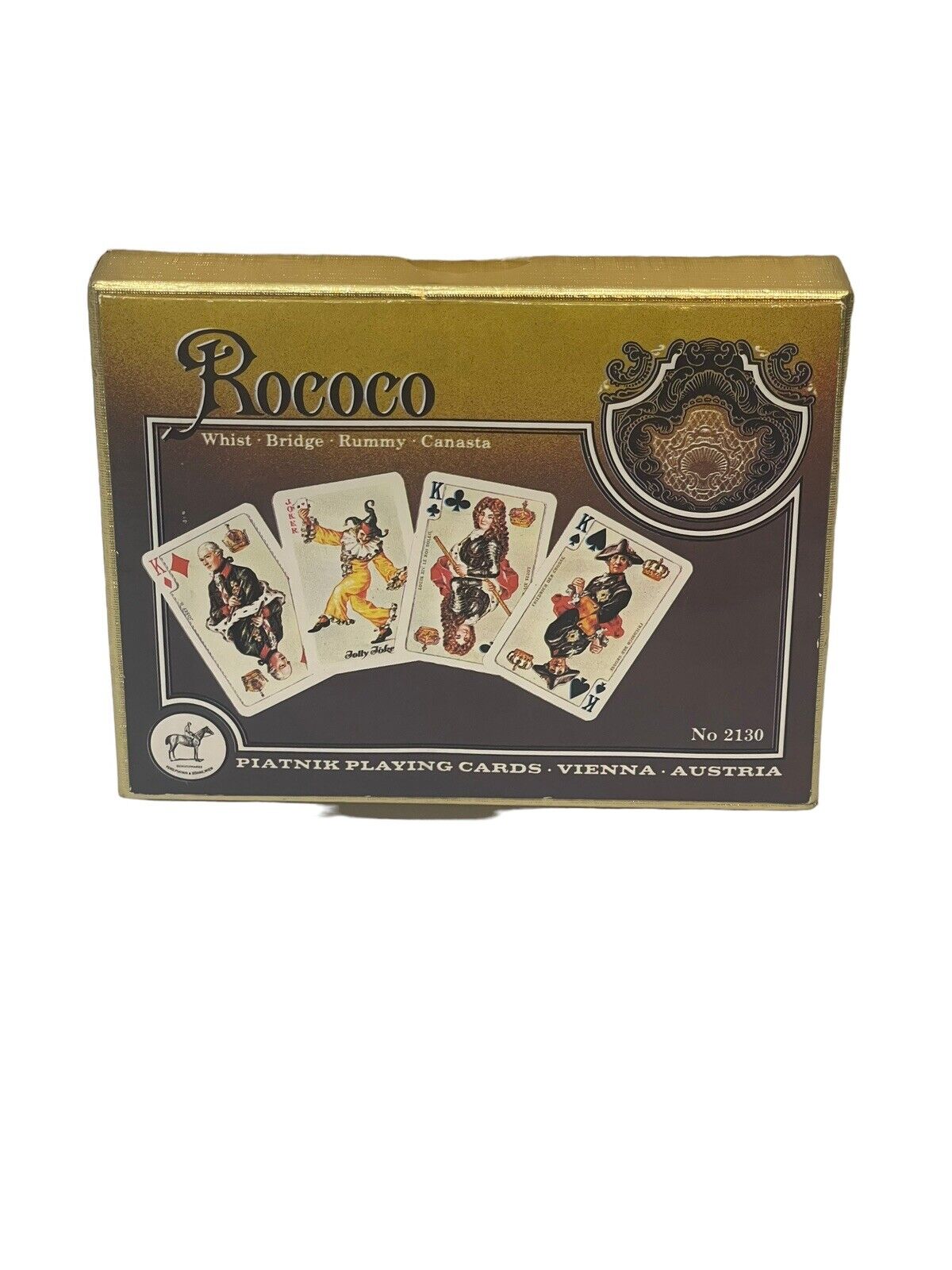 Rococo Piatnik Playing Cards Austrian European Nobles Royalty 1980 Vintage
