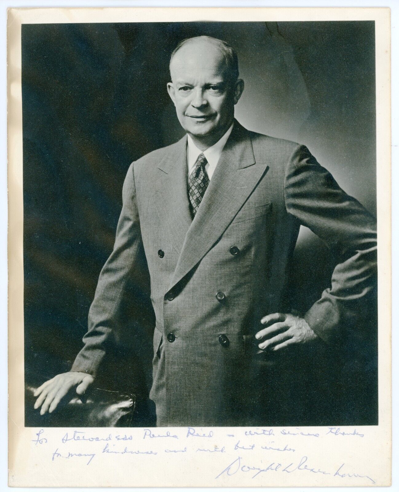 President Dwight D. Eisenhower ~ Signed Autographed 8x10 Photograph ~ PSA DNA